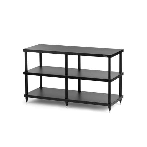 Solidsteel S4-3 Wide Three-Shelf Audio Rack - Black