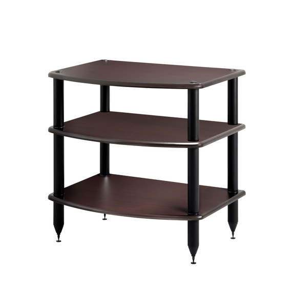 Pangea Audio Vulcan 3-Shelf Audio Rack - Espresso Shelves