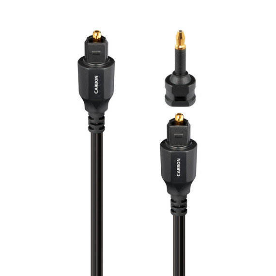 AudioQuest Carbon Toslink Fiber Optic Digital Cable PVC- 8.0 Meter