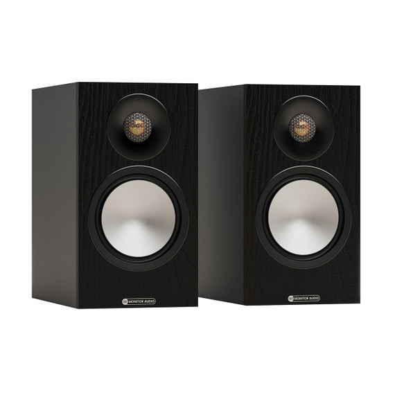 Black Monitor Audio Bronze 50 7G Bookshelf Speakers