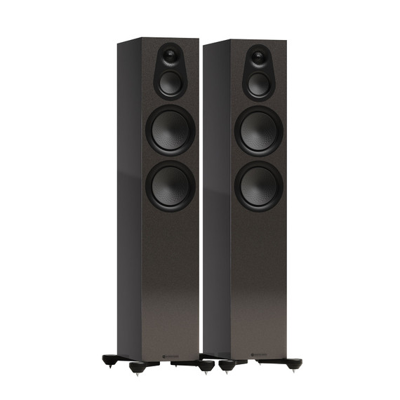 Monitor Audio Silver 300 7G Limited Edition - Floorstanding Speakers - Carbon Black Metallic - Pair