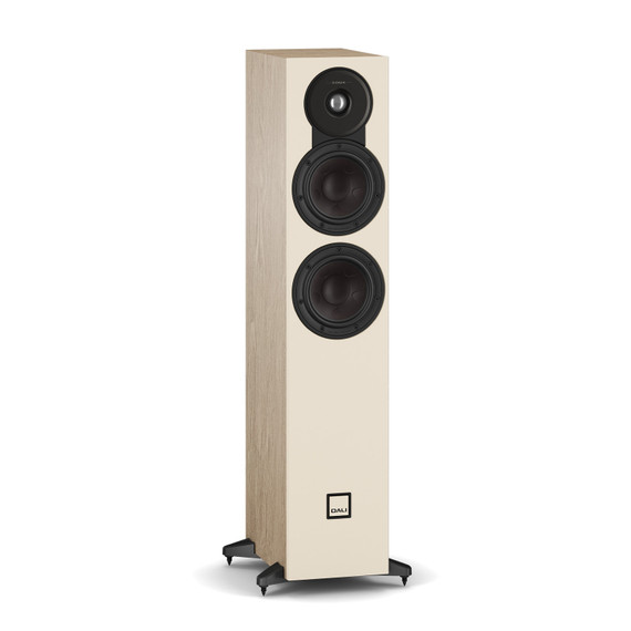 Front of Natural Oak DALI SONIK 5 Tower Loudspeaker