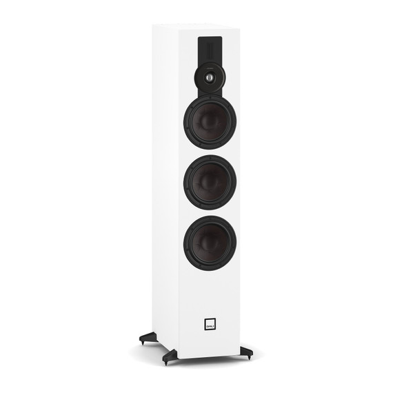 Angle view of DALI SONIK 9 Tower Loudspeaker in white