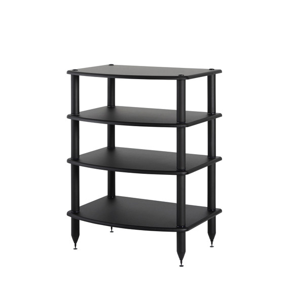 Pangea Audio Vulcan Audio 4-Shelf Audio Rack - Black - Demo