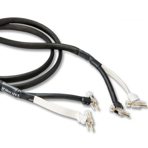 Analysis Plus Silver APEX Speaker Cable - 8 Foot - Banana to Banana - Pair