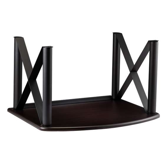 Pangea Audio Vulcan Turntable Stand Add-On LP Storage Shelf - Espresso - 13-Inch Steel Support Columns