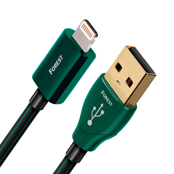 AudioQuest Forest Lightning USB Cable - USB-A to Lightning - 0.75 Meter