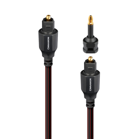 AudioQuestAudioQuest Cinnamon Toslink Fiber Optic Digital Cable + Mini Adaptor - 8.0 Meter