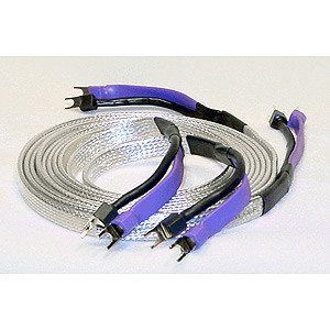 Analysis Plus Big Silver Oval Speaker Cable - 8 Foot - Spade to Spade - Pair