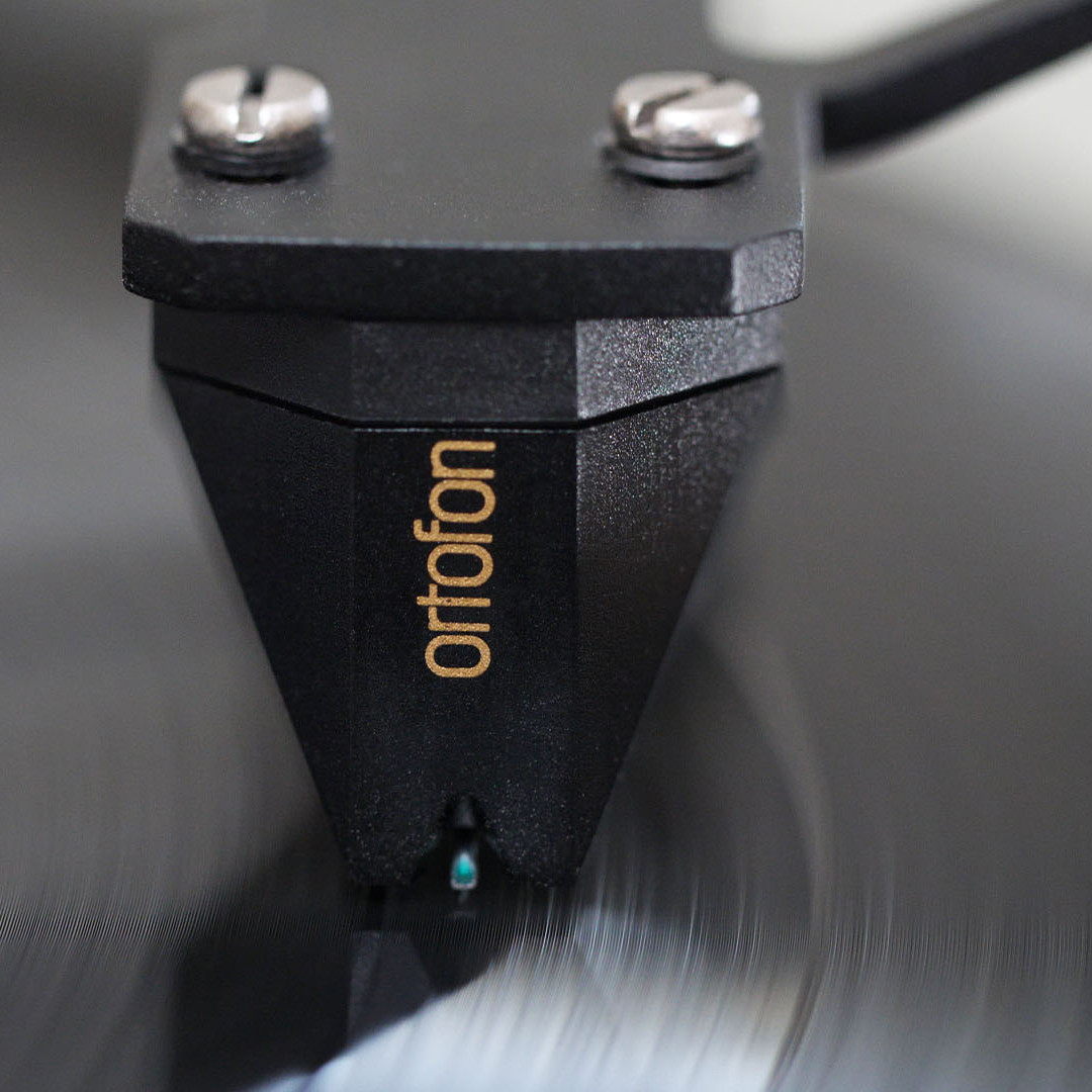 Ortofon 2M Black Phono Cartridge Mounted on SH-4 Black Headshell