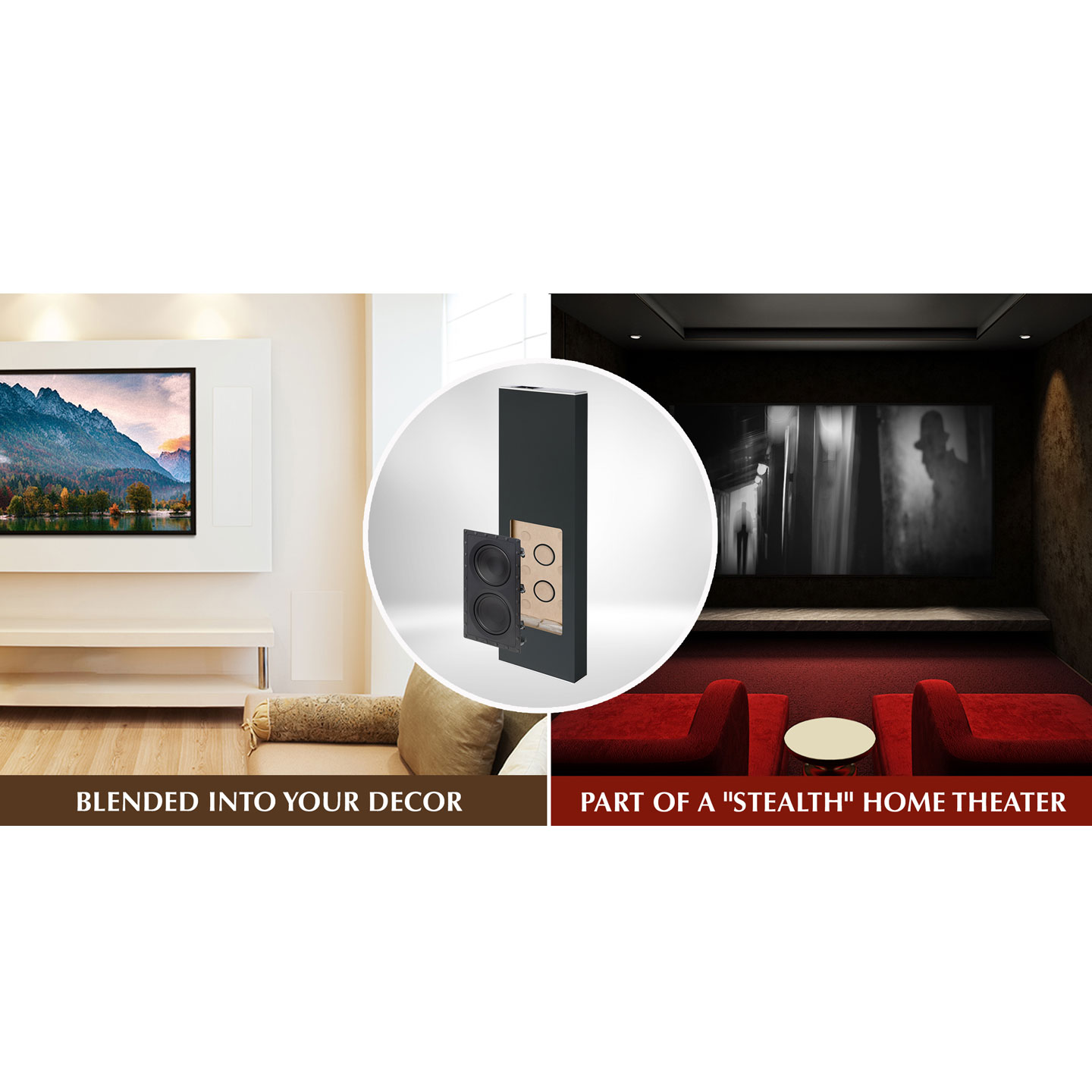 Home display of MartinLogan Dynamo IW-O In-Wall Subwoofer