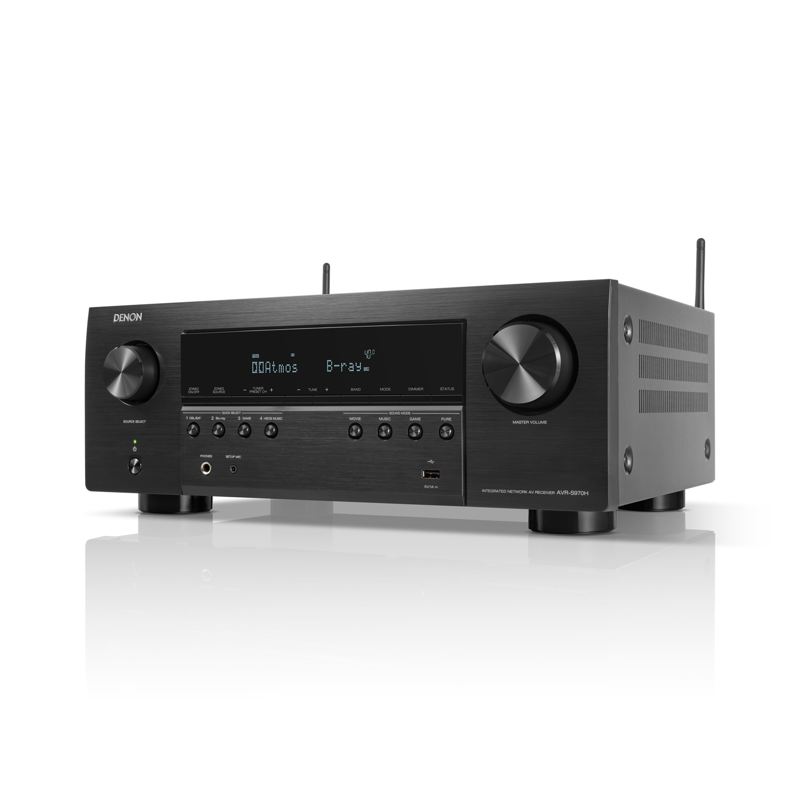 Side of Denon AVR-S970H 7.2 AV Receiver