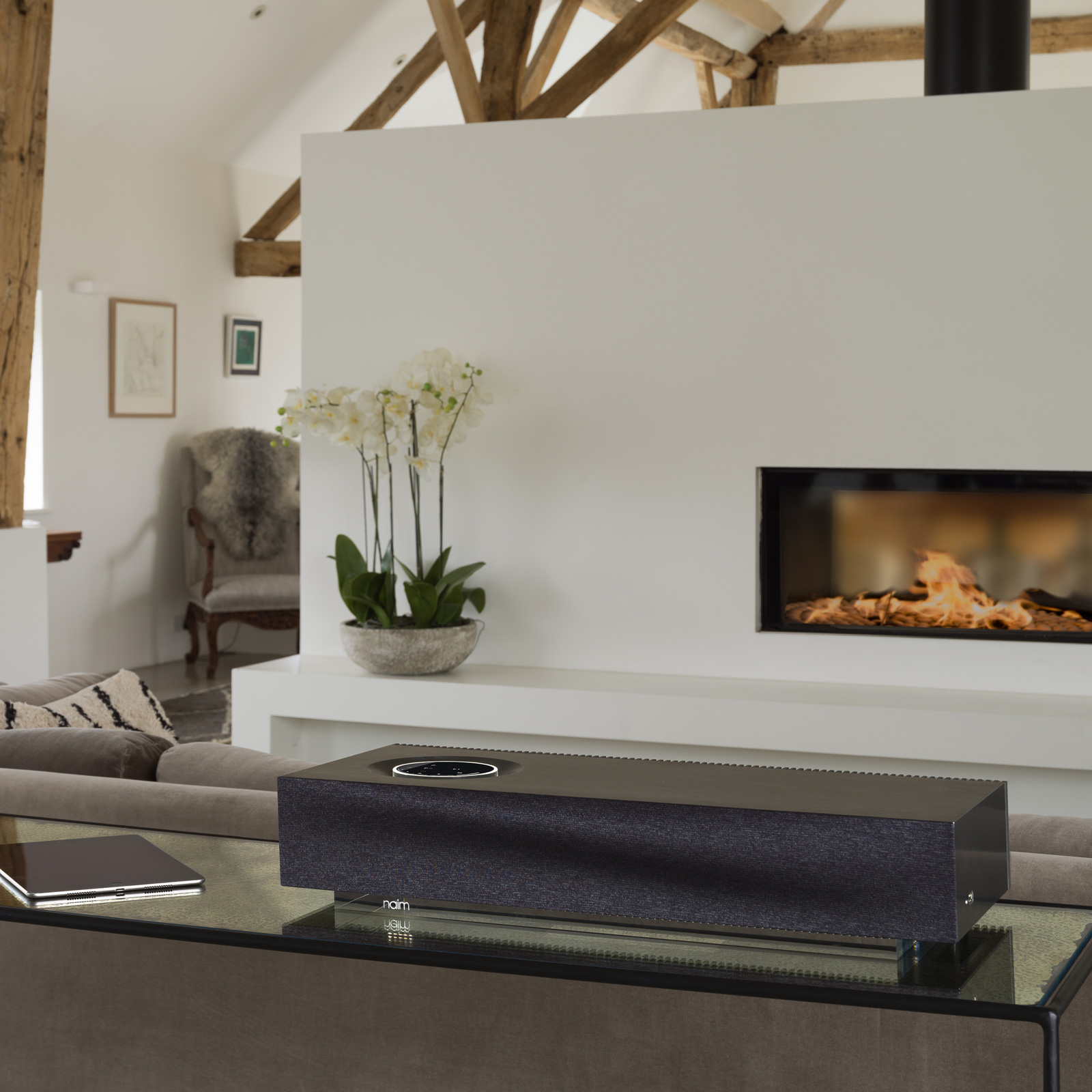 Home display of Naim Audio Mu-so V2 Wireless Music System