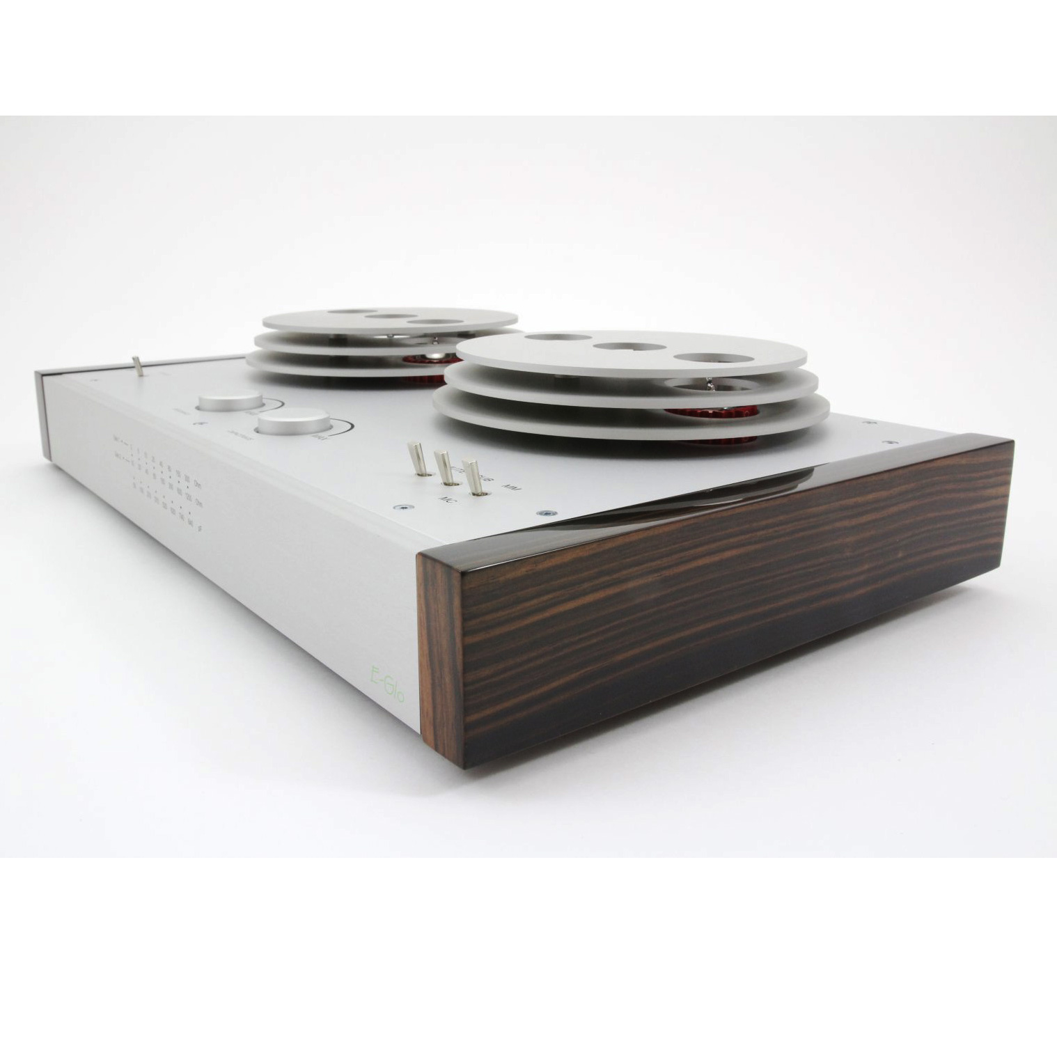 Left Side of EAT E Glo Hybrid Tube Phono Preamplifier