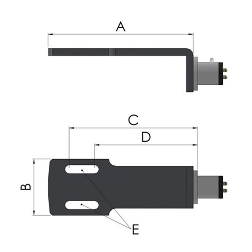 Lower of Ortofon LH-2000 Standard Headshell