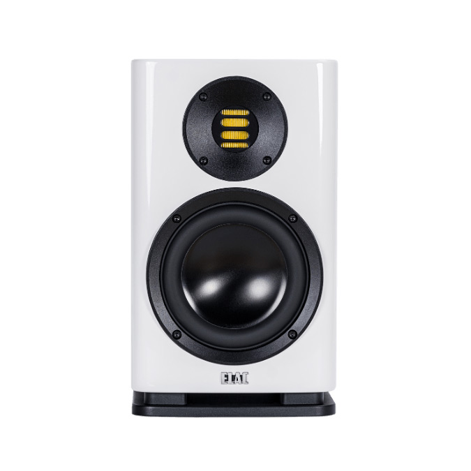 Front of ELAC Solano BS283 Bookshelf Speakers