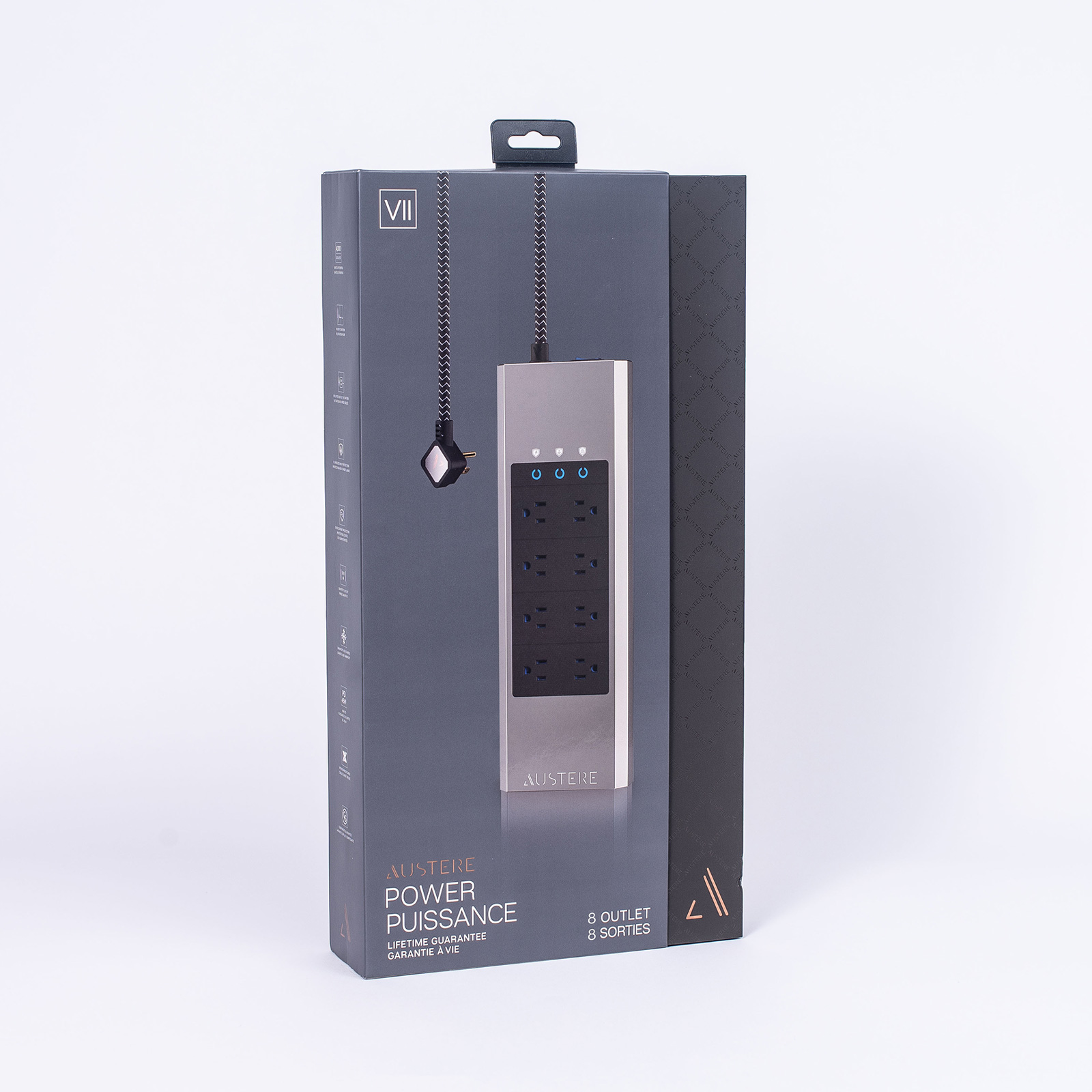 Austere VII Series Power Surge Protector - 8 Outlet