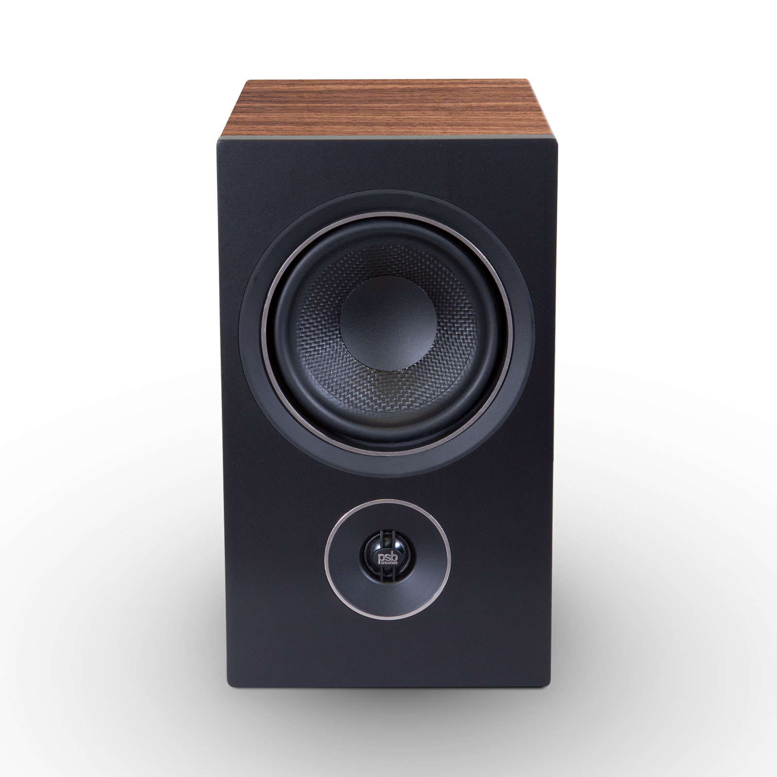 Front of PSB Alpha P5 Bookshelf Speakers
