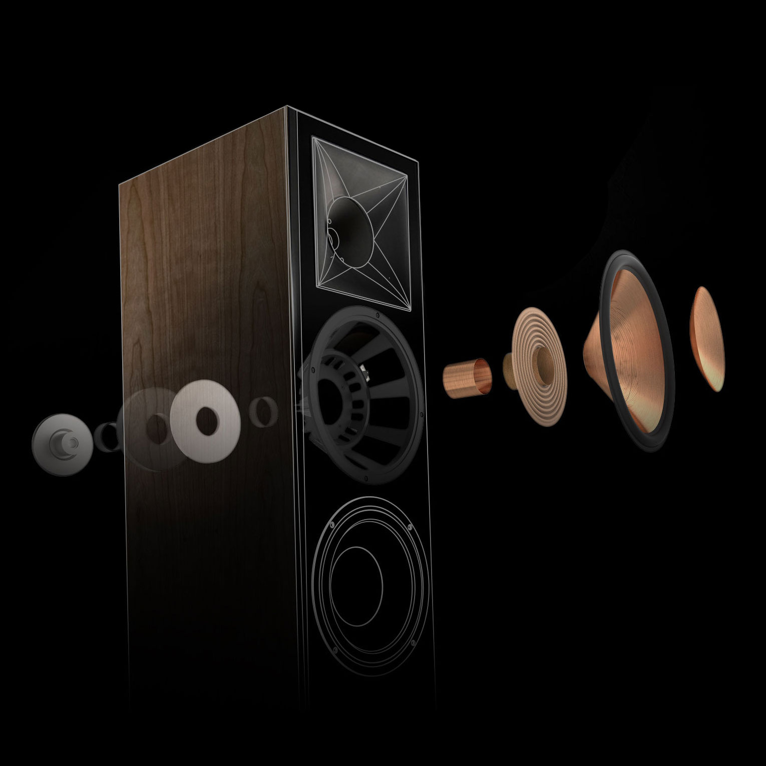 Parts Of Klipsch Reference RF-7 III Floorstanding Speaker