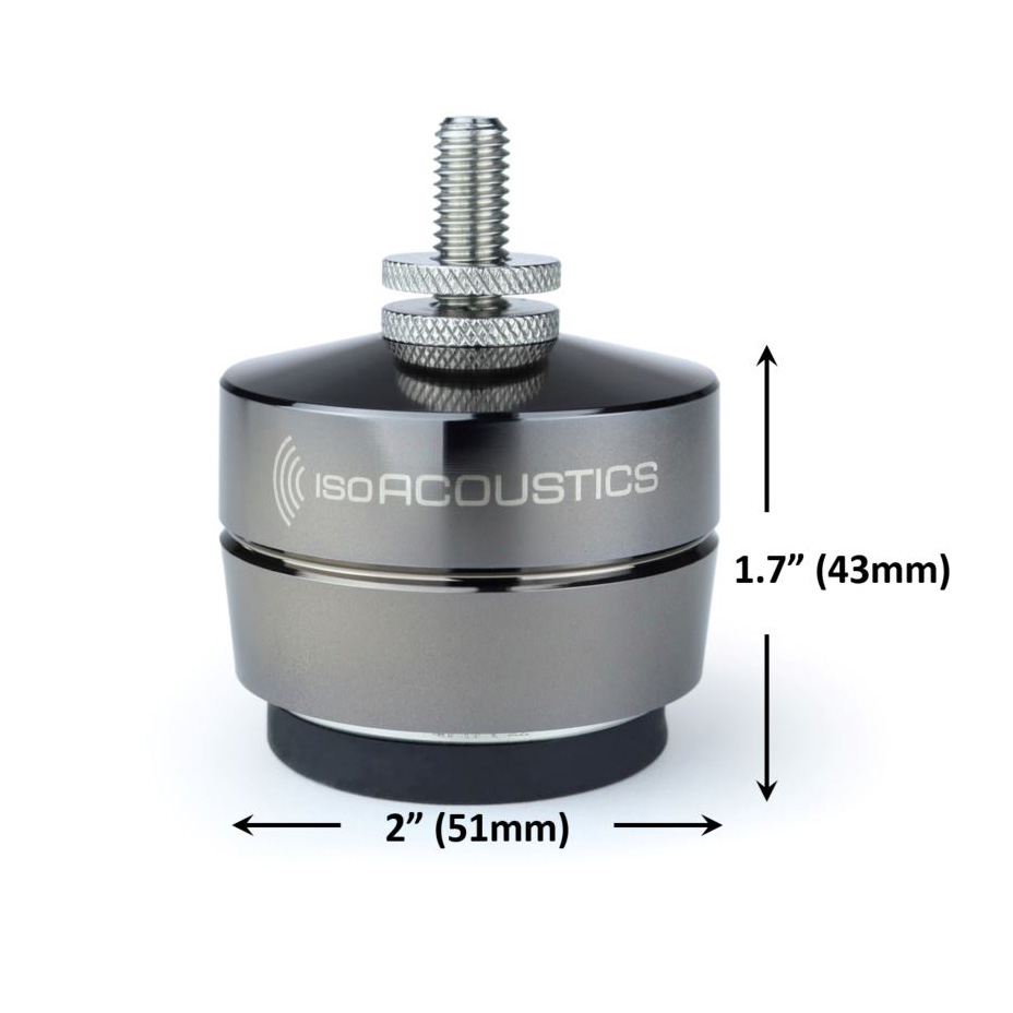 Full Display Of IsoAcoustics GAIA II Speaker Isolators