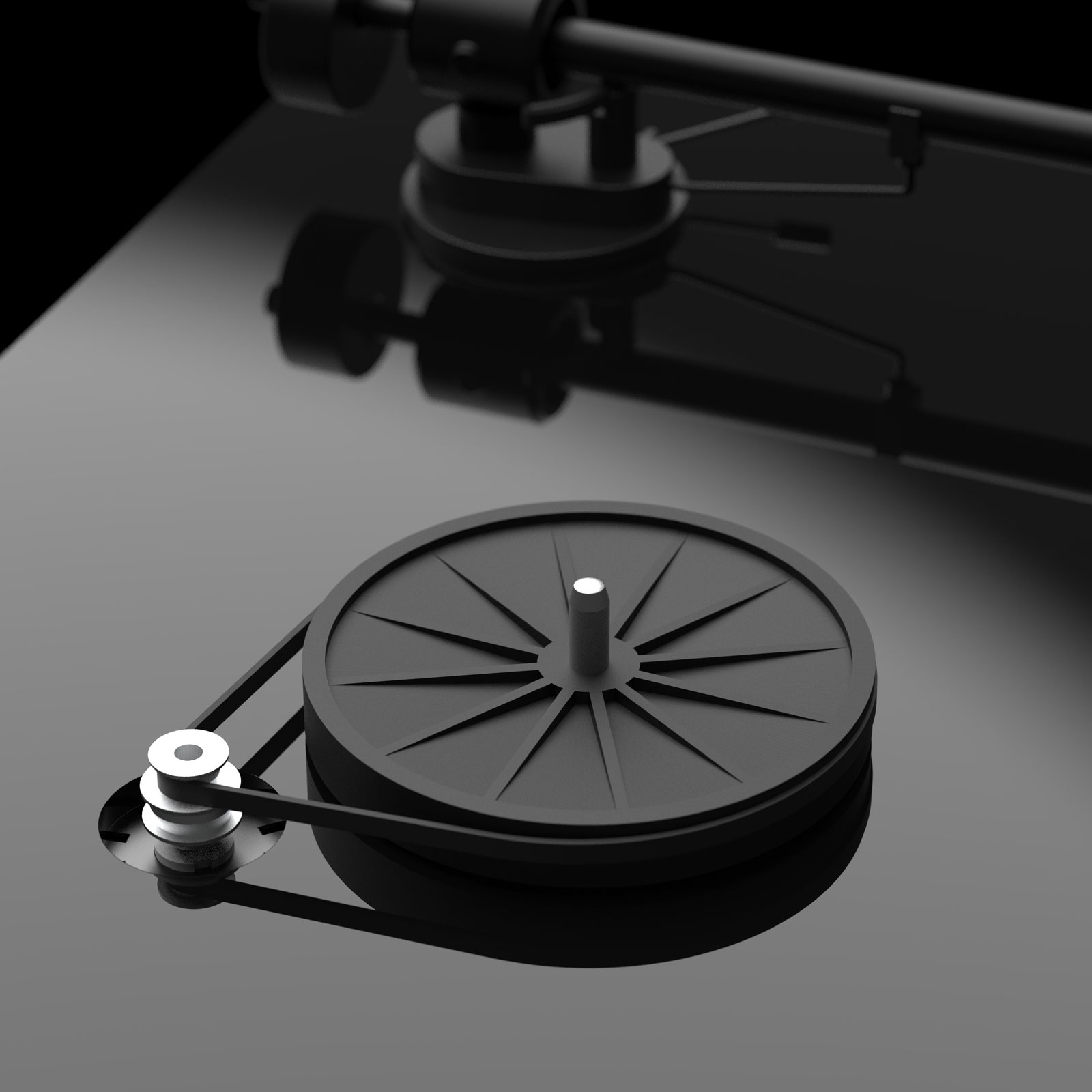 Moving Parts of Pro-Ject T1 Turntable