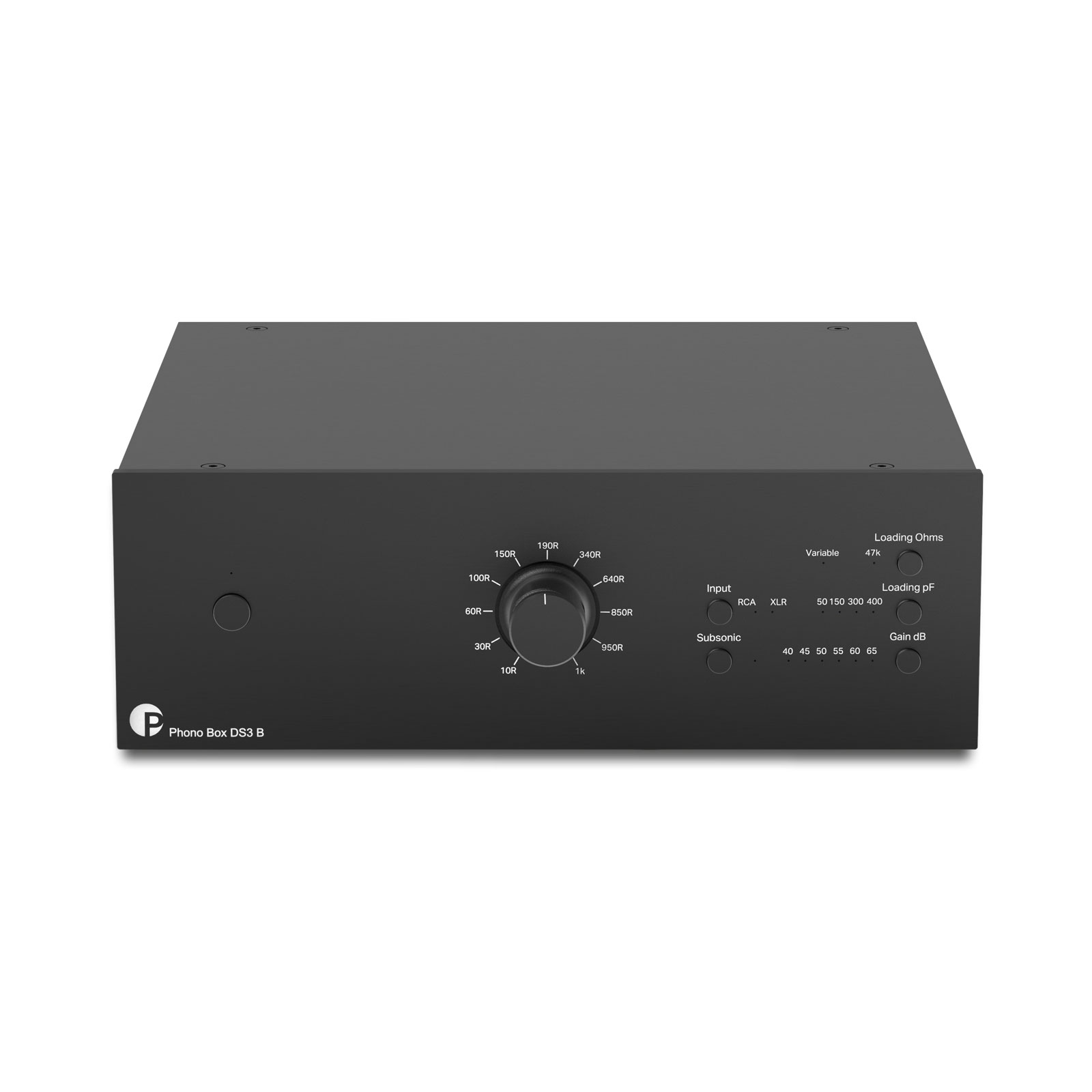 Front of Pro-Ject Phono Box DS3 B - Balanced Phono Preamplifier