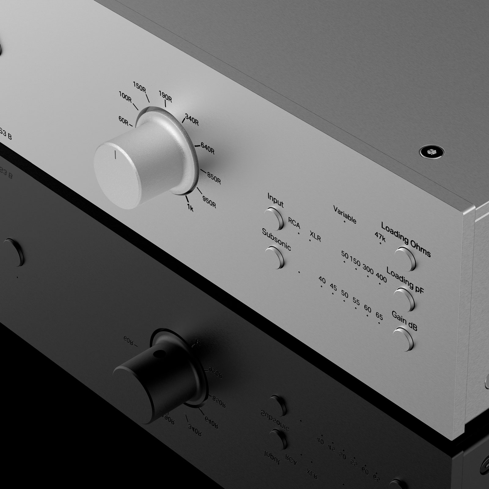 Buttons of Pro-Ject Phono Box DS3 B - Balanced Phono Preamplifier