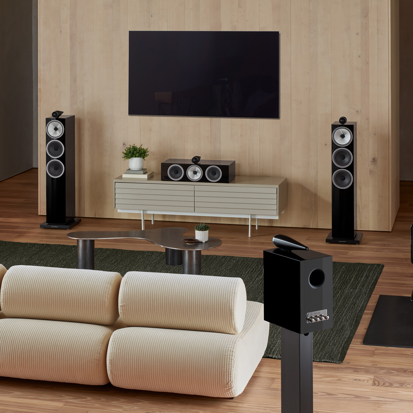 Home display of Bowers & Wilkins HTM71 S3 Center Channel Speaker