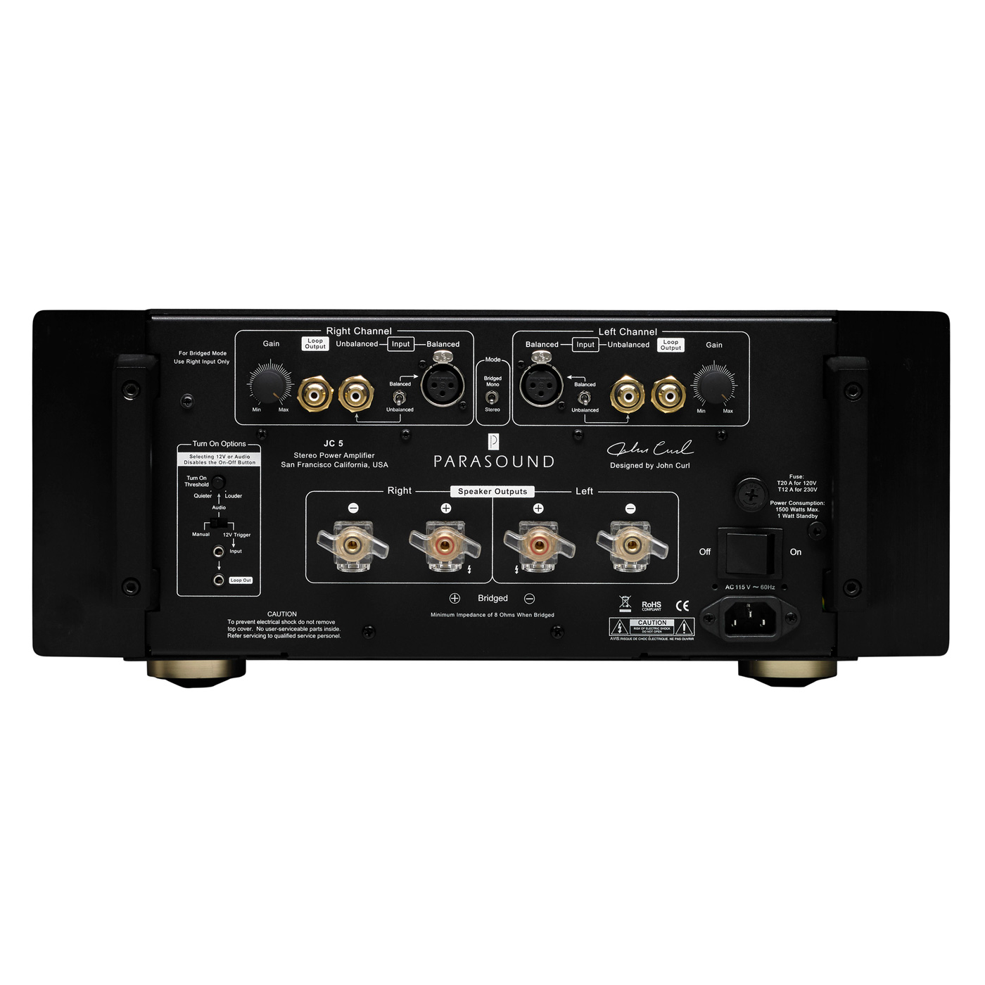 Parasound Halo JC 5 Stereo Power Amplifier - Thumbnail 3