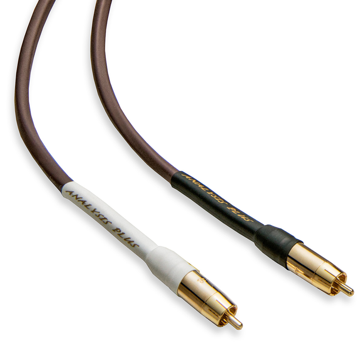 Analysis Plus Chocolate Oval Interconnect Cable - 0.5 Meter - RCA to RCA - Pair