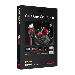 AudioQuest Cherry Cola 48 Active Optical HDMI Cable - HAOC - 10.0 Meter