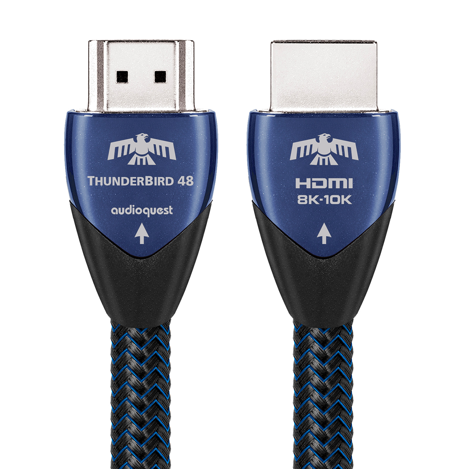 Front and back view of an Audioquest ThunderBird 48 HDMI Cable