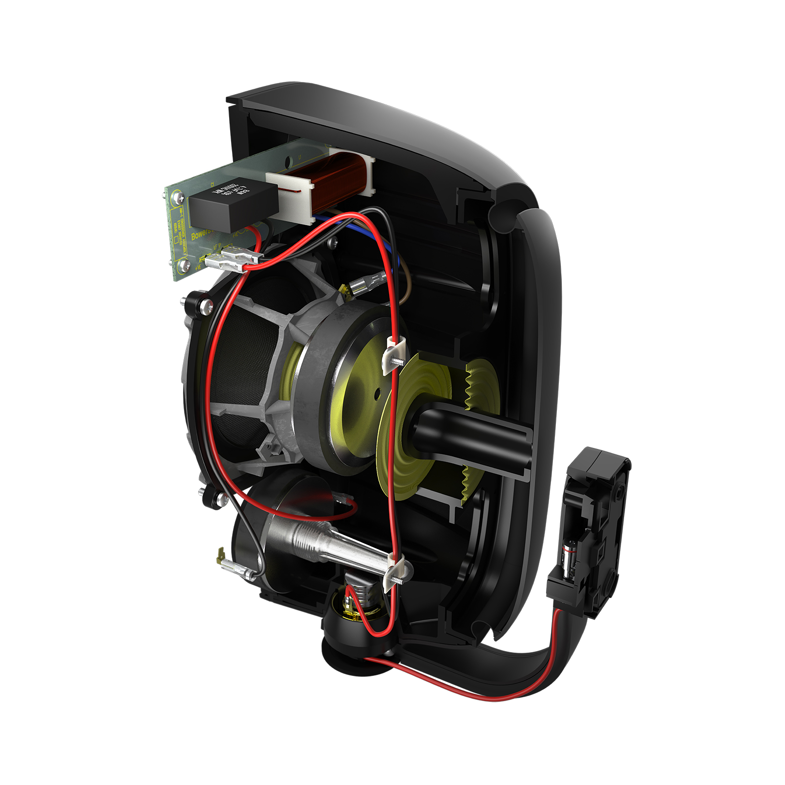 Left interior of Bowers & Wilkins AM-1 Outdoor Speakers