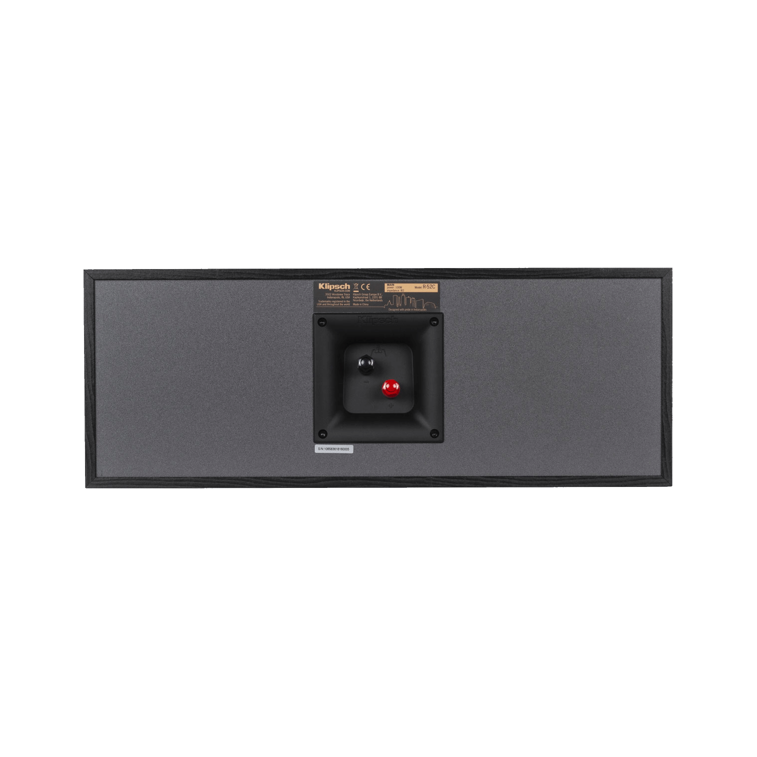 Klipsch Reference R-52C Center Speaker - Black - Pair