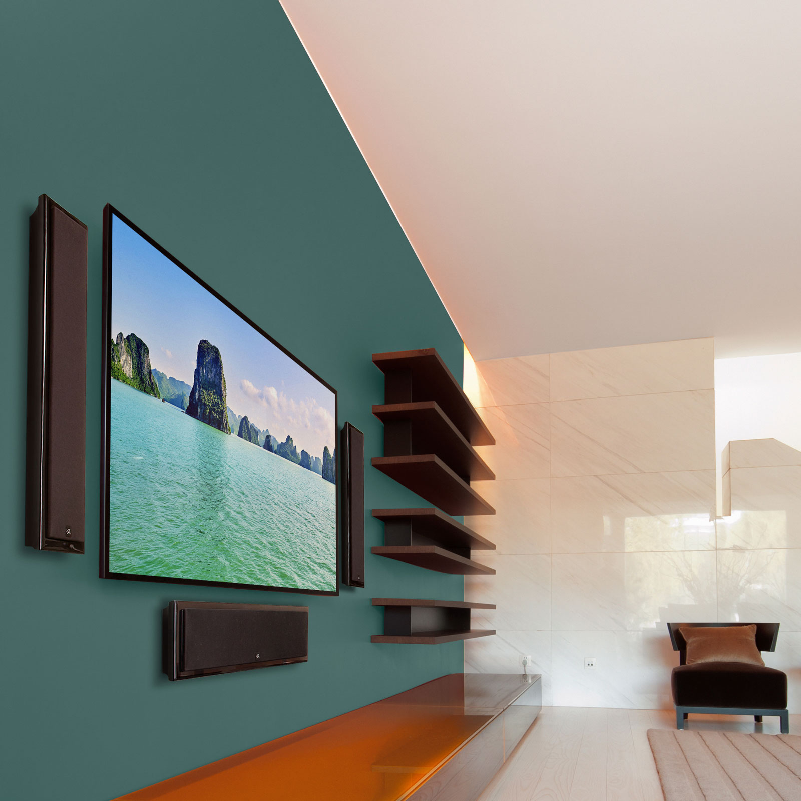 Home display of MartinLogan Motion SLM Left/Center/Right Speaker