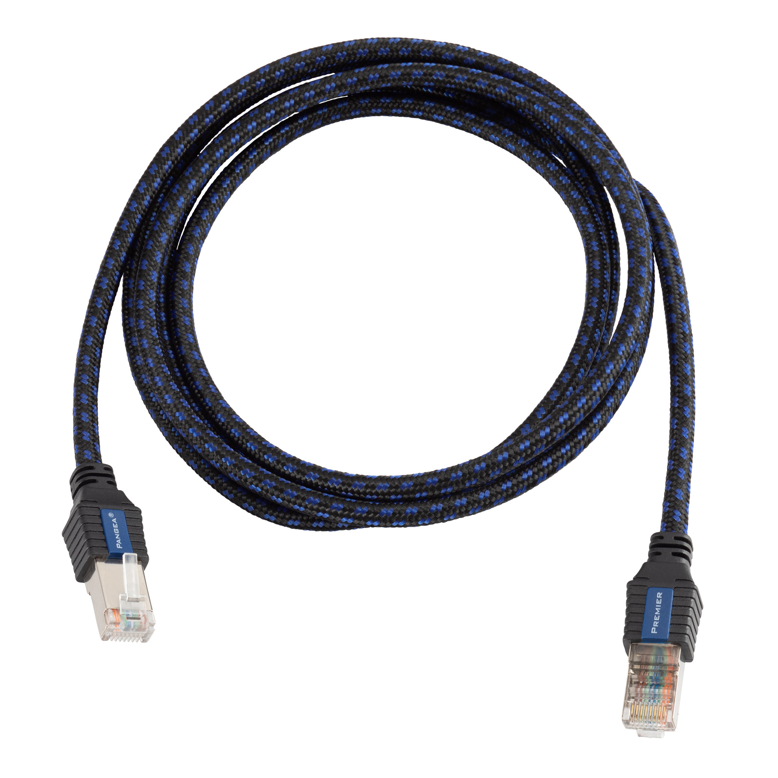 Coiled Pangea Audio Premier ethernet cable