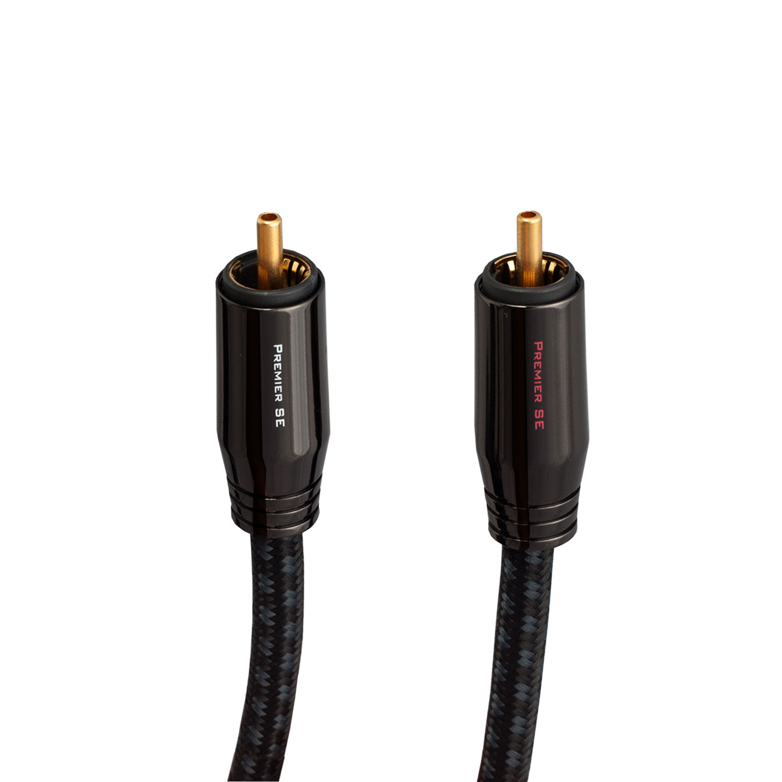 RCA ends of the Pangea Audio Premier SE interconnect cable