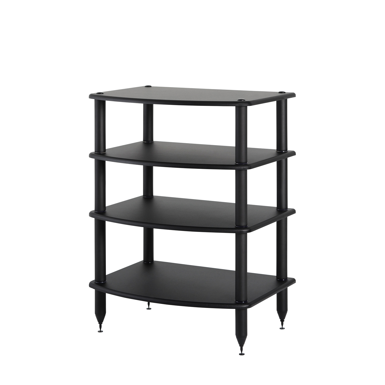 Pangea Audio Vulcan 4-Shelf Audio Rack - Black Shelves
