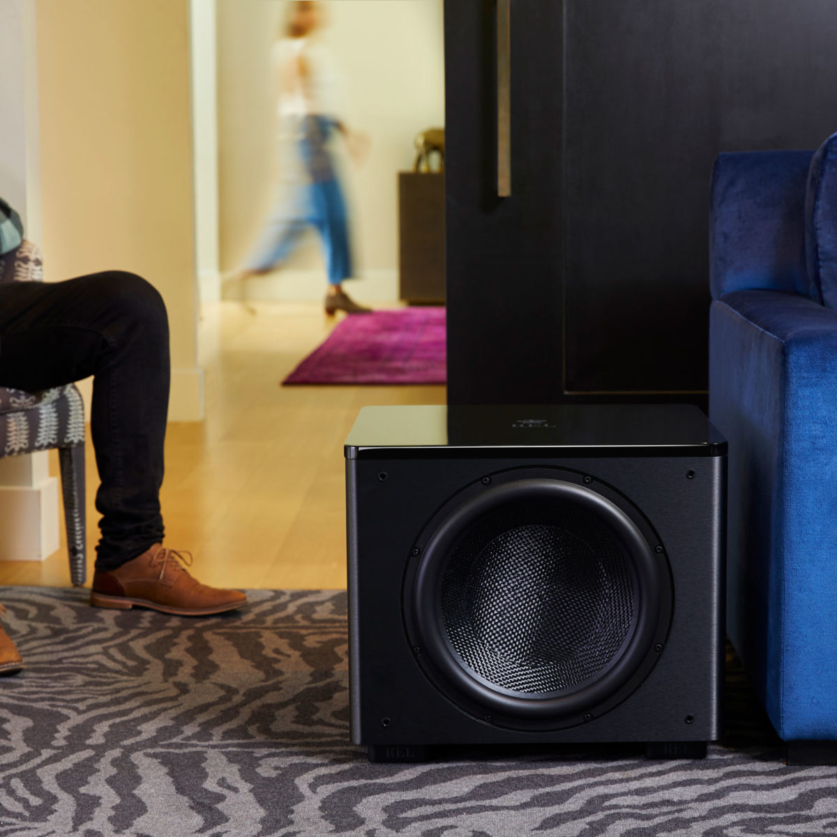 Home display of REL Acoustics HT/1510 Predator II Subwoofer