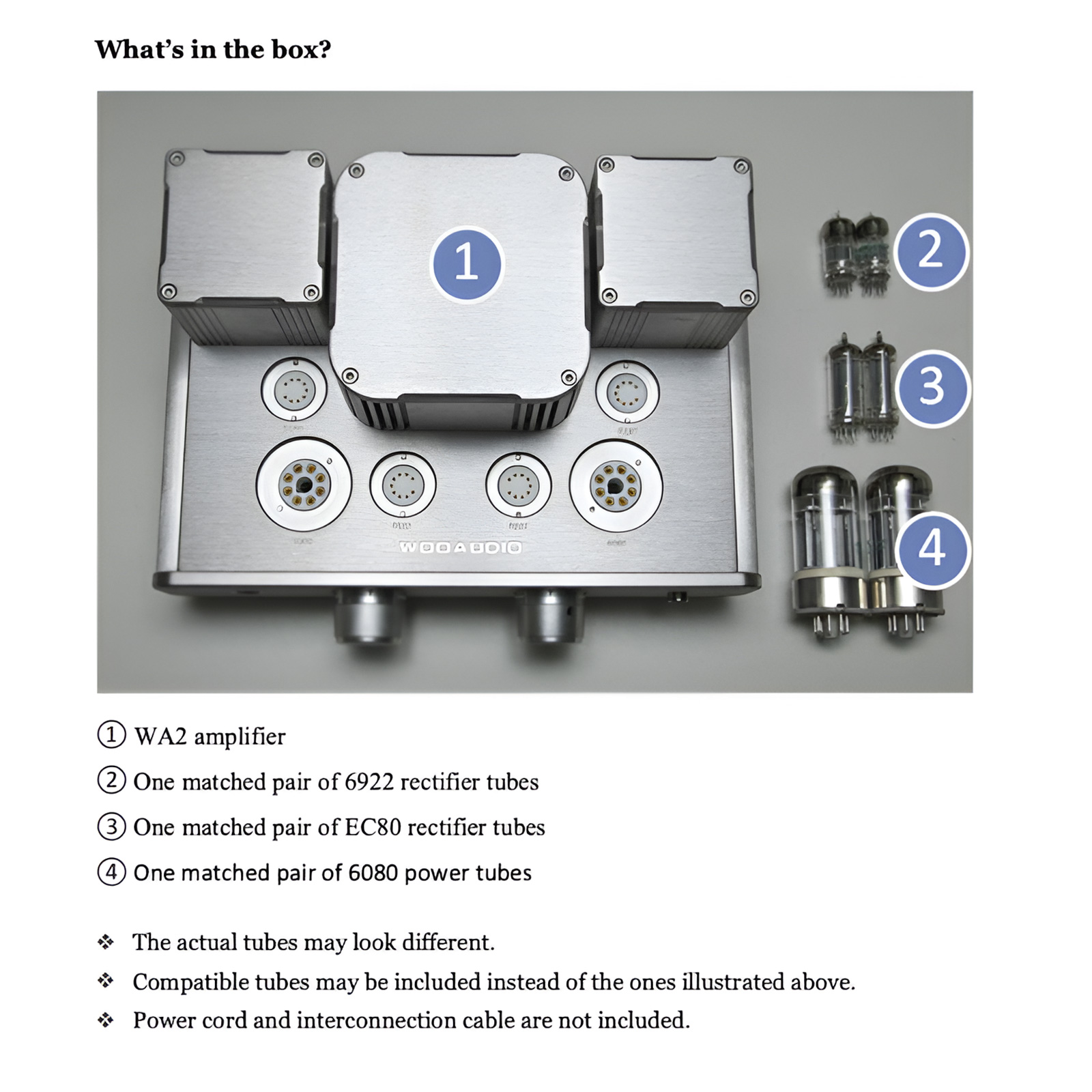 Woo Audio WA2 Single-Ended OTL Headphone Amplifier - Silver