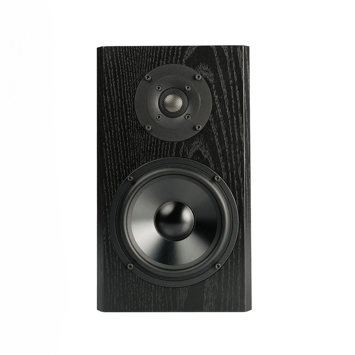 Front of KLH Kendall 2B Bookshelf Loudspeakers Pair Black