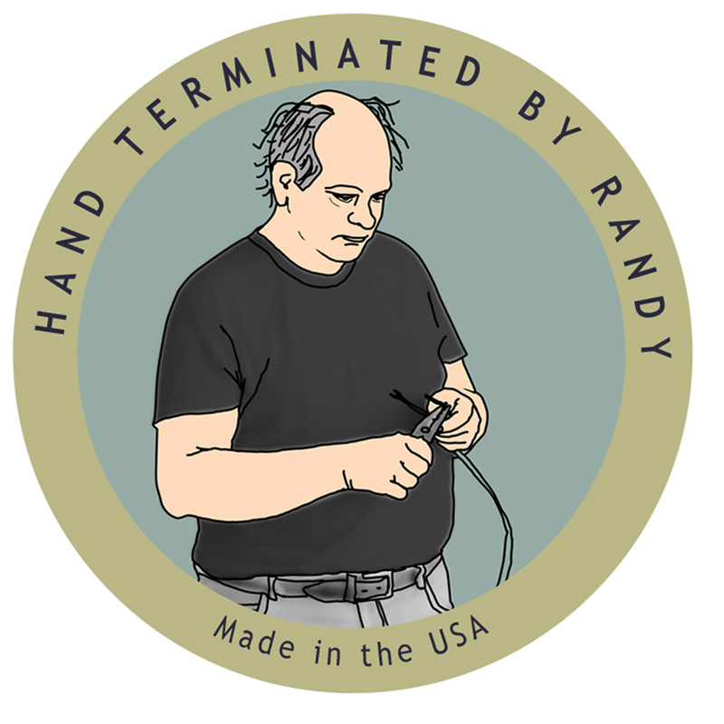 AudioQuest Rocket 44 Speaker Cable - PREMIUM No Frills Termination - 12 Foot Pair - Spades to Spades