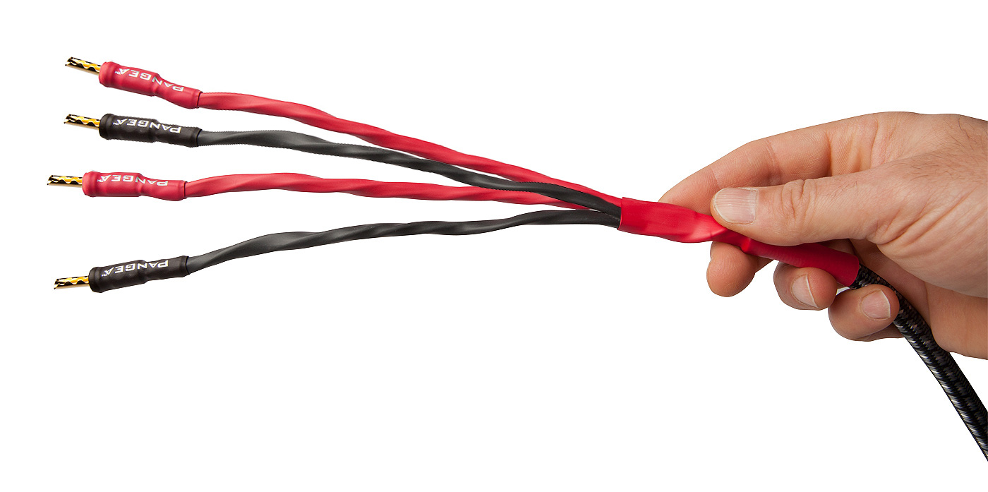 AudioQuest Type 8 Speaker Cable - PREMIUM No Frills Termination - 10 Foot Pair - Bi-Wire Spades to Bananas