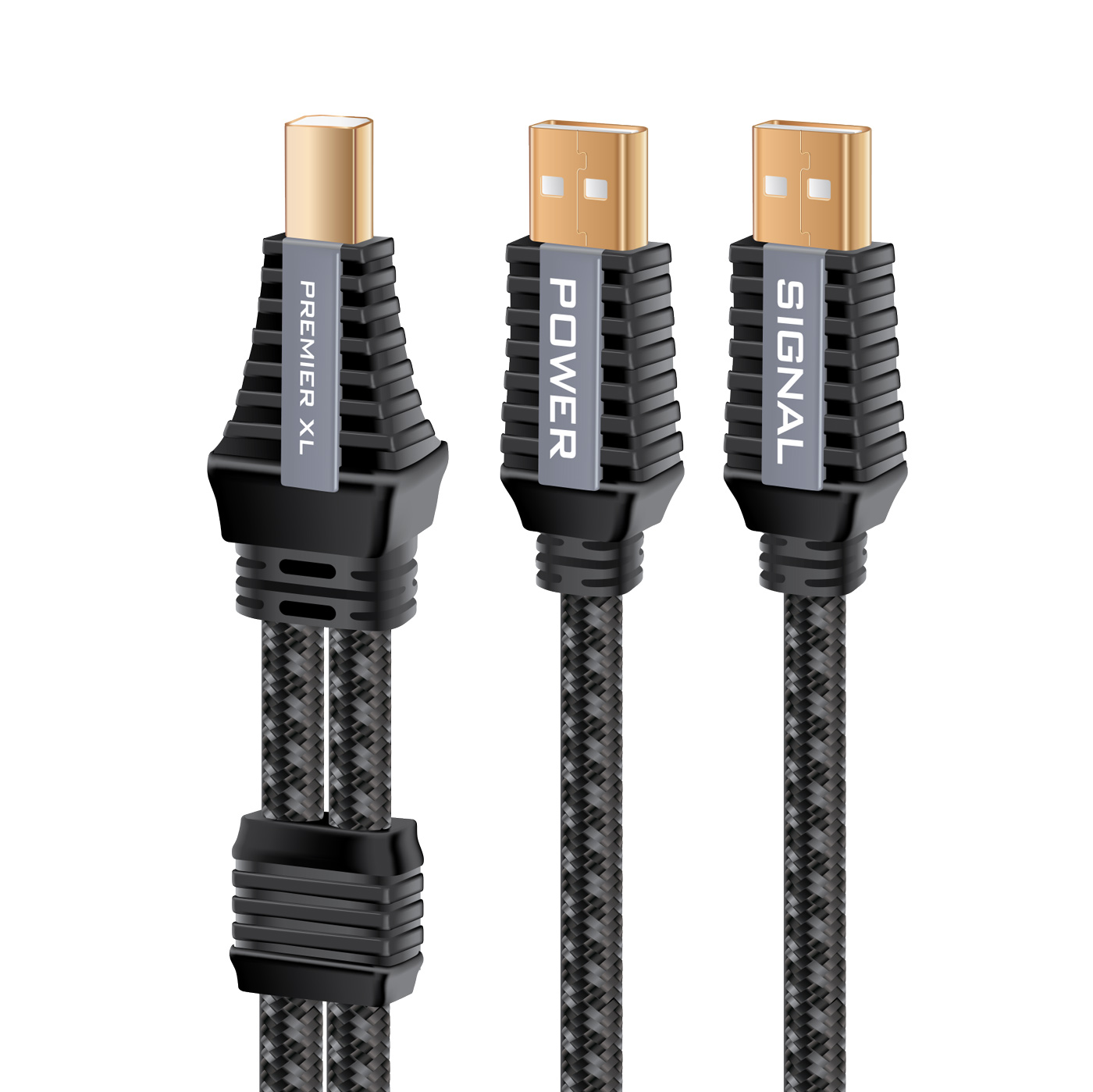Pangea Audio Premier XL Twin Lead USB Cable - Various Lengths