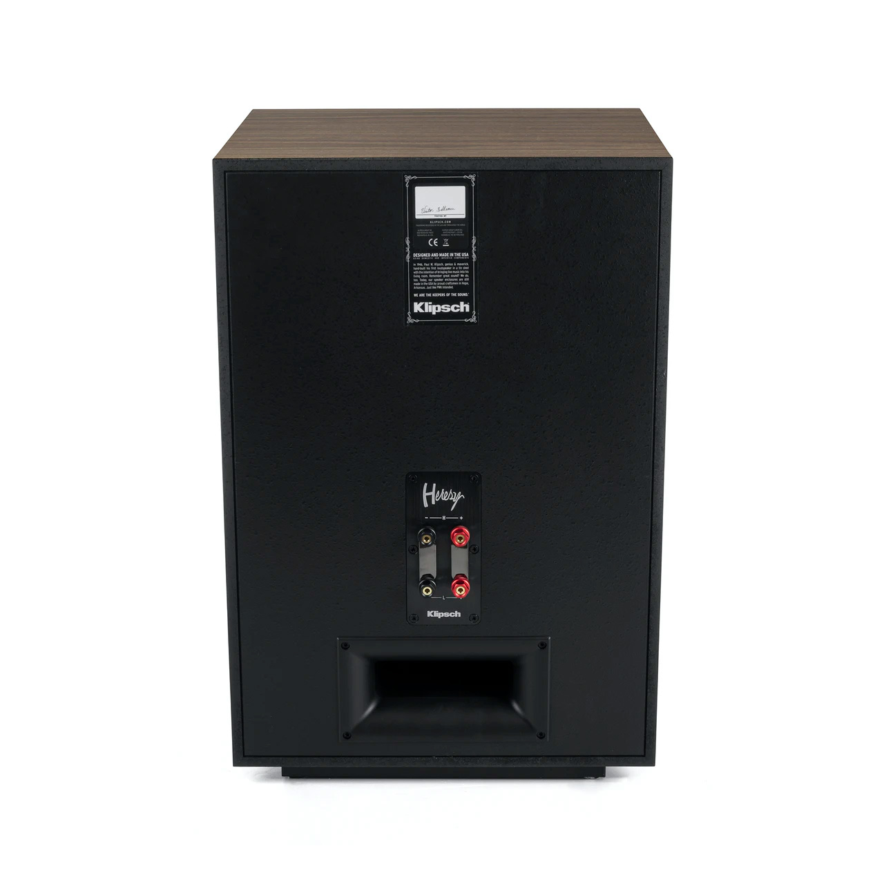 Back of Klipsch Heritage Heresy IV Floorstanding Speaker