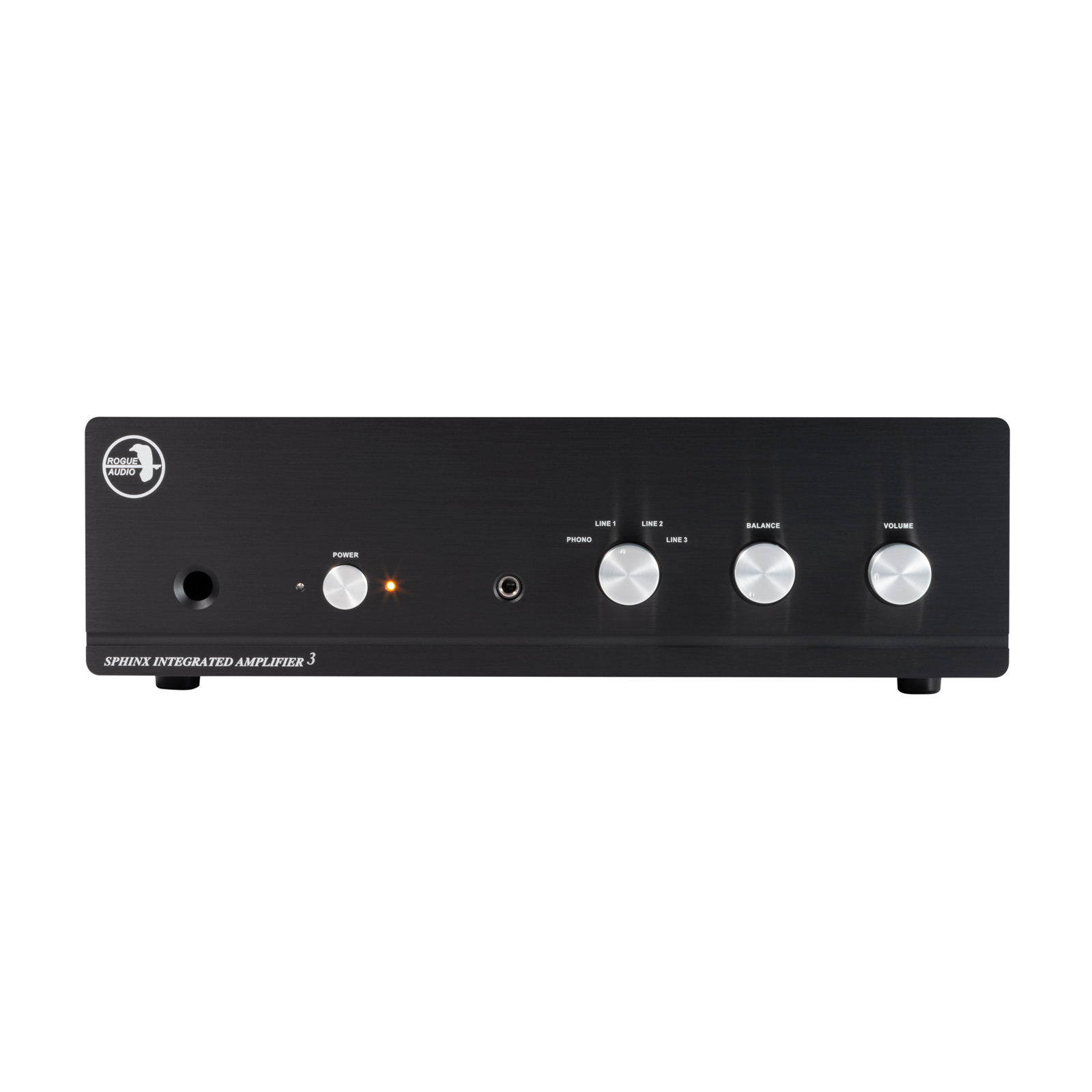 Rogue Audio Sphinx v3 Integrated Amplifier - Black - Clear Plastic Remote
