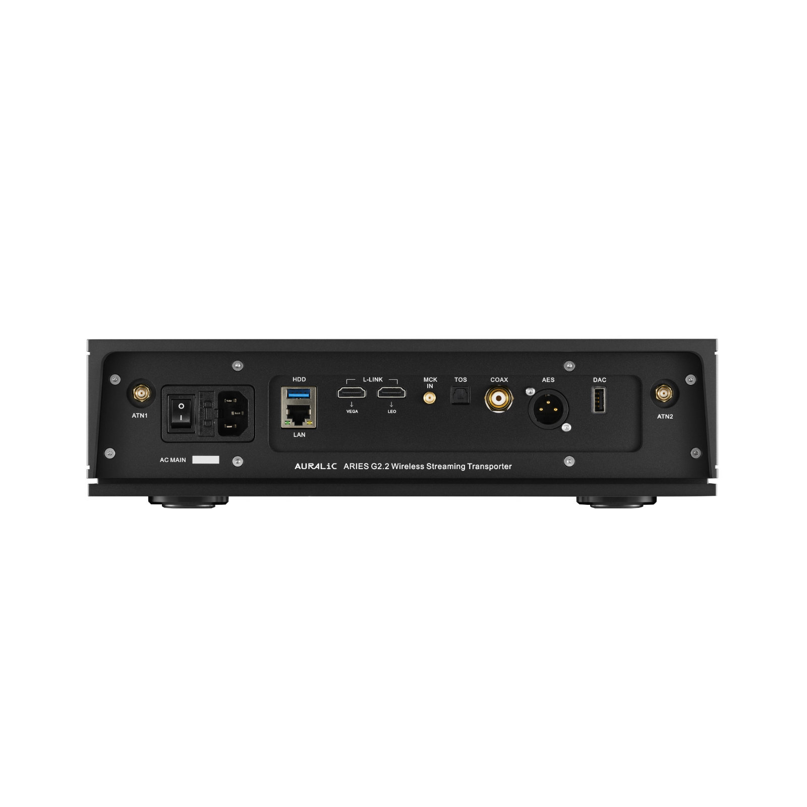 Back of Auralic Aries G2.2 Wireless Streaming Transport