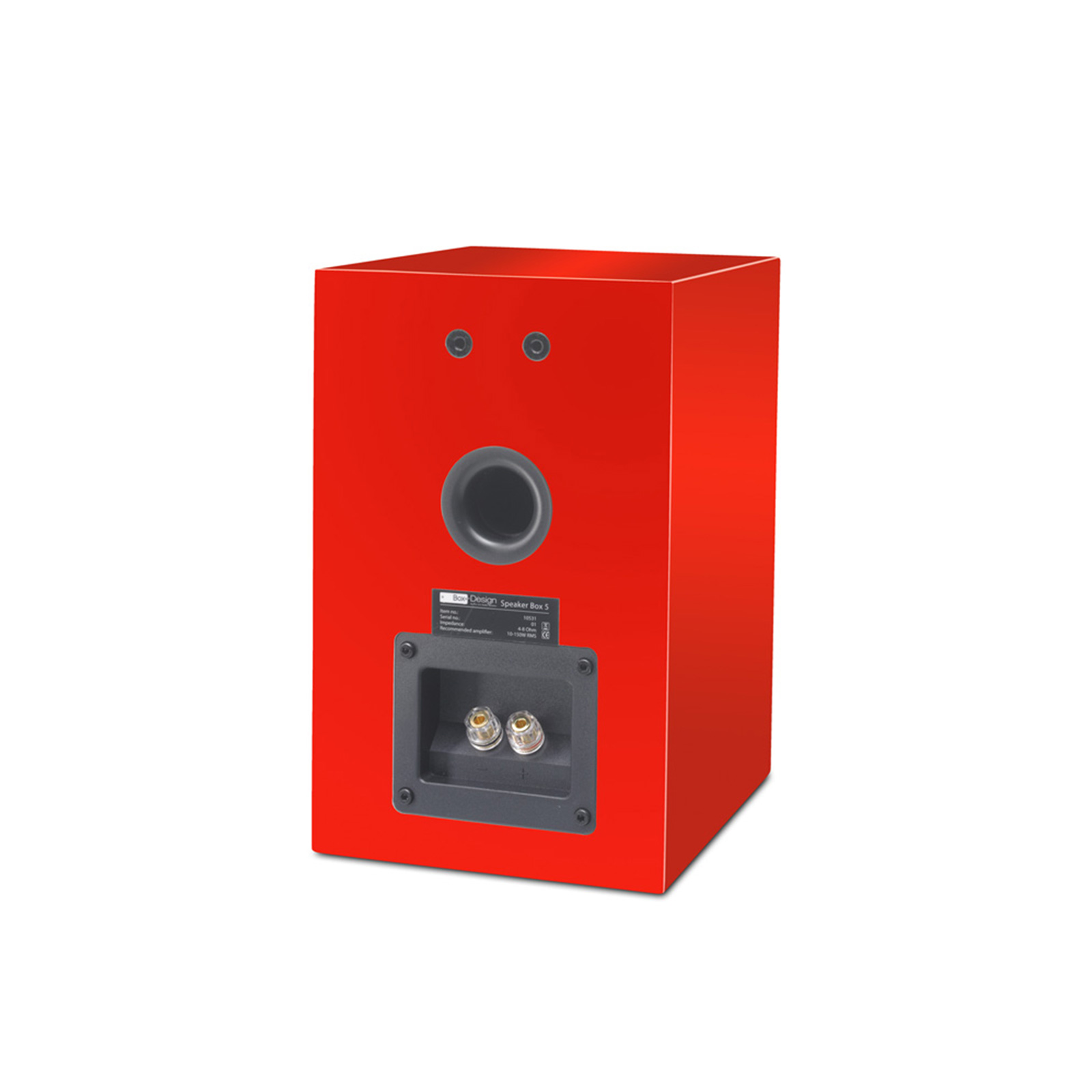 Back of Pro-Ject Speaker Box 5 Bookshelf Speakers