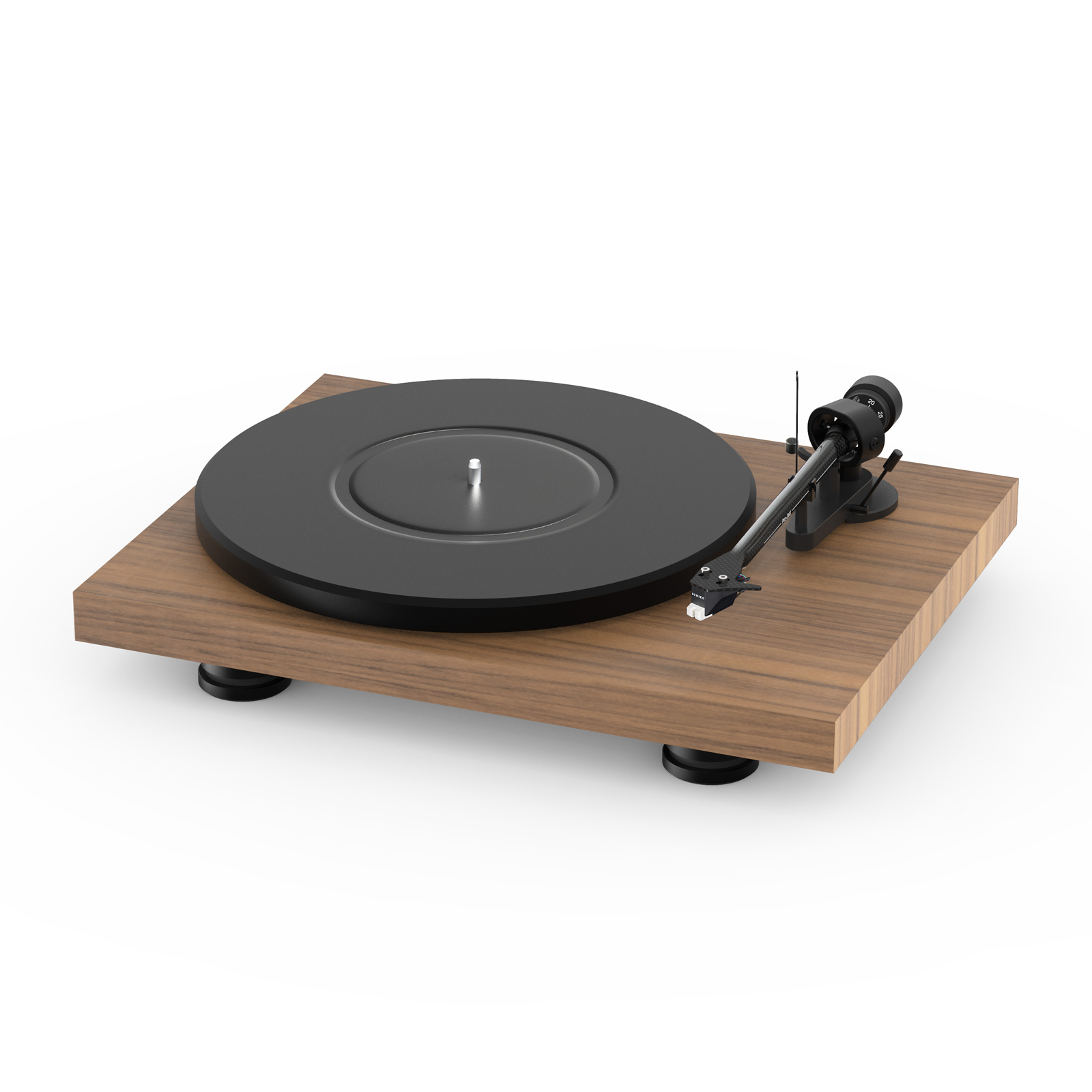 Pro-Ject Debut Carbon EVO Turntable - Satin Walnut - Sumiko