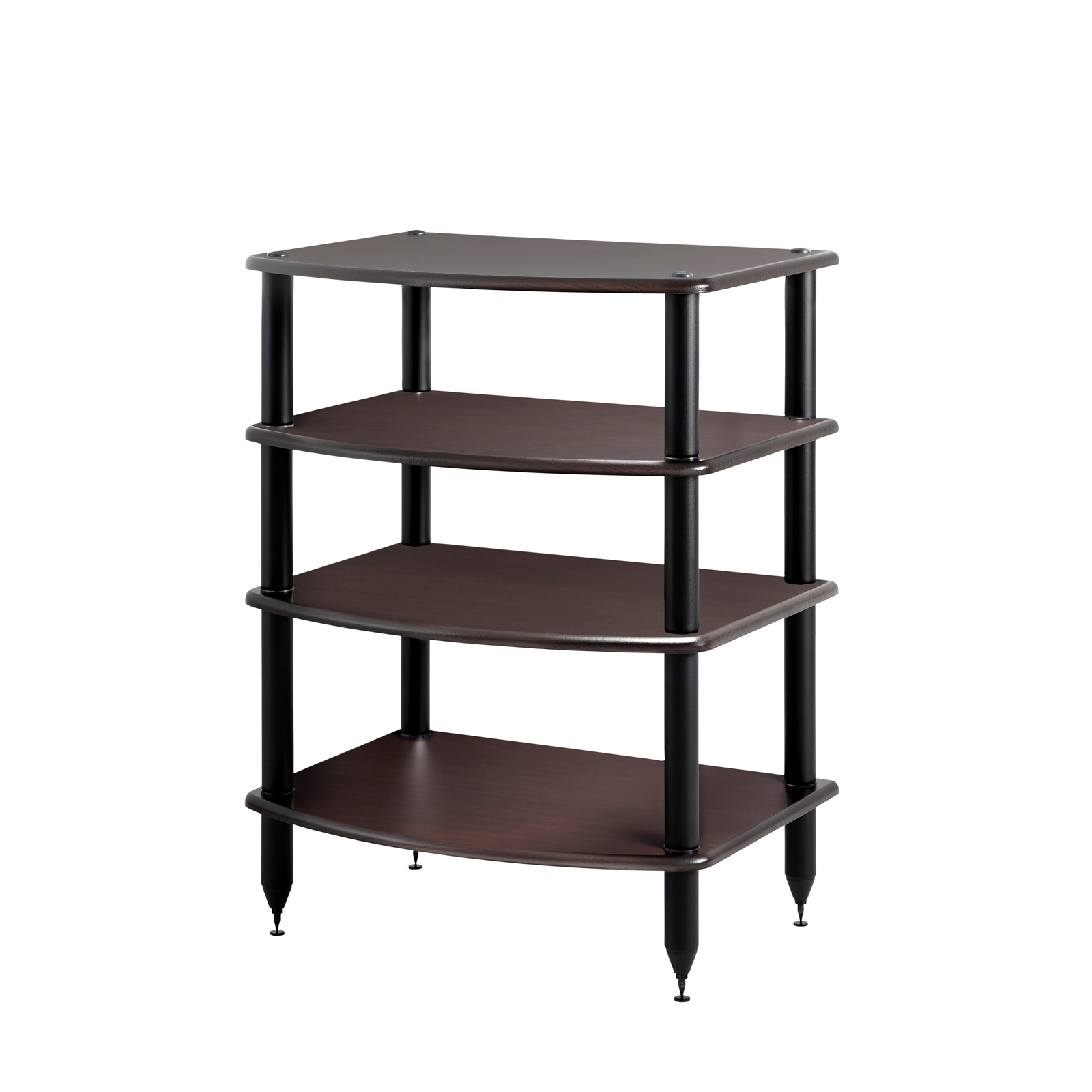 Pangea Audio Vulcan 4-Shelf Audio Rack - Espresso Shelves